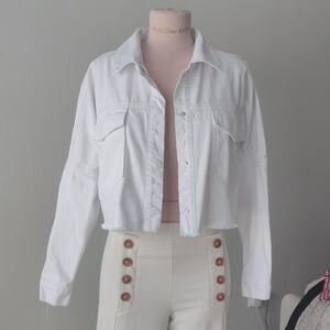 Elegant White Denim Jacket for Women